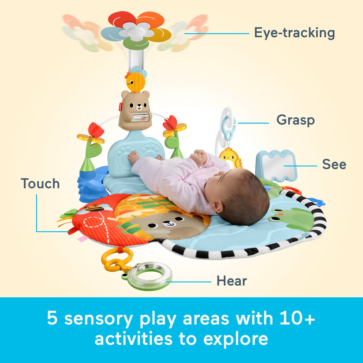 * Fisher Price 3in1 Kick & Sway Activity Gym