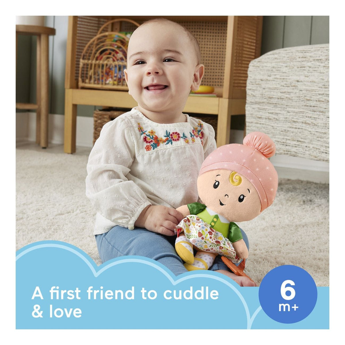 Fisher Price Cuddle & Chime First Babydoll 194735231904