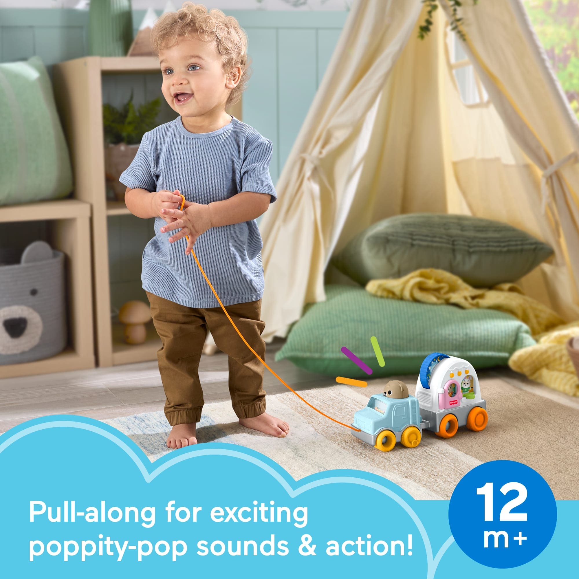 * Fisher Price Friendship Forest Pull-Along Camper