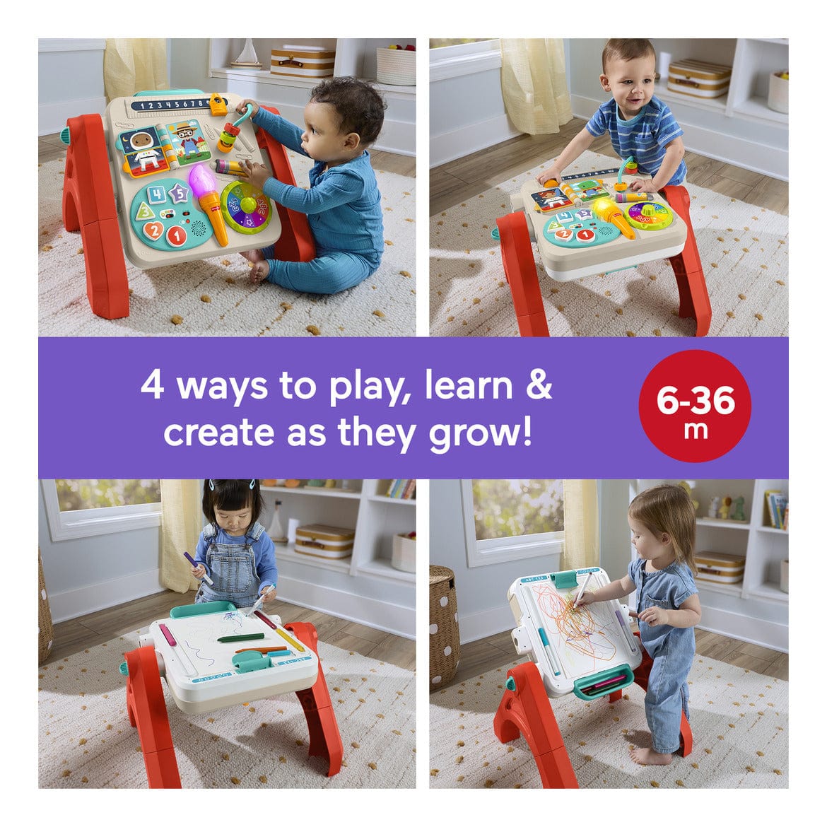 Fisher Price Laugh and Learn 4 in 1 Table to Easel