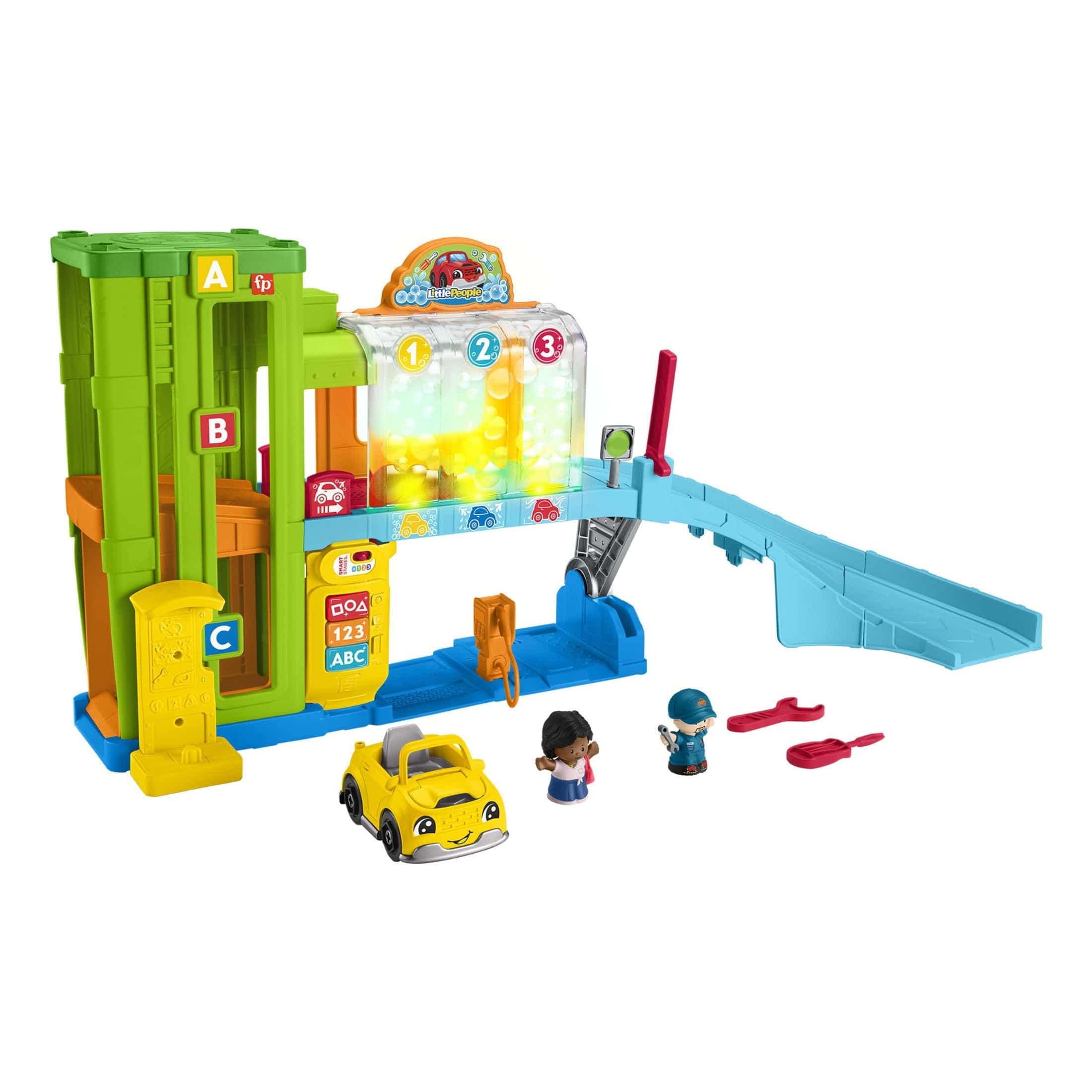 Fisher Price Little People Light Up Learning Garage Playset 194735171521
