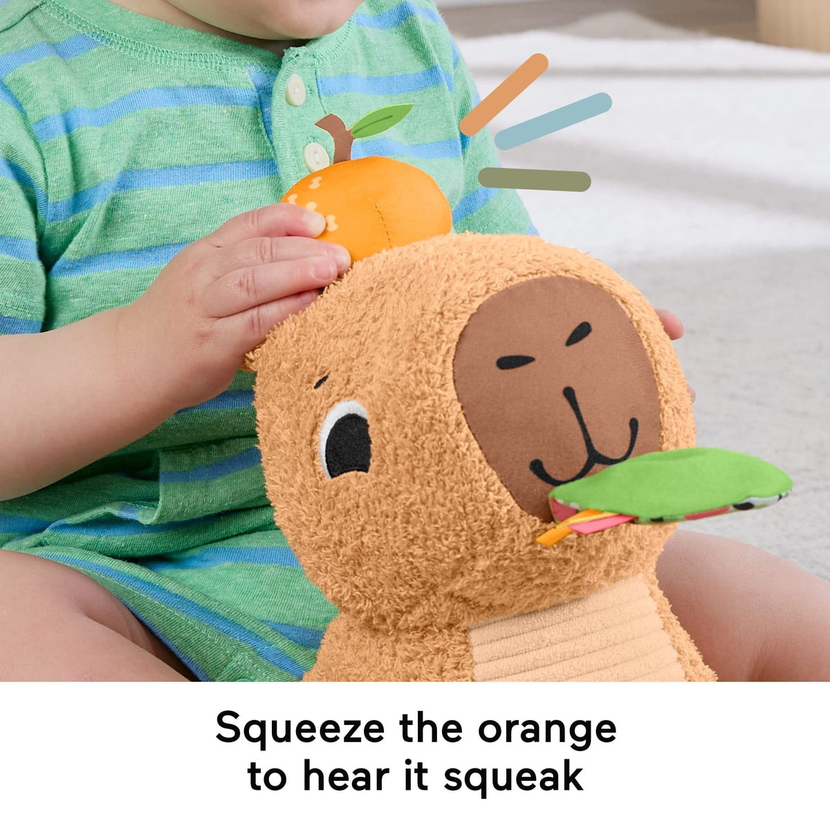* Fisher Price Sensimals Snuggly Snacky Capy 194735254262