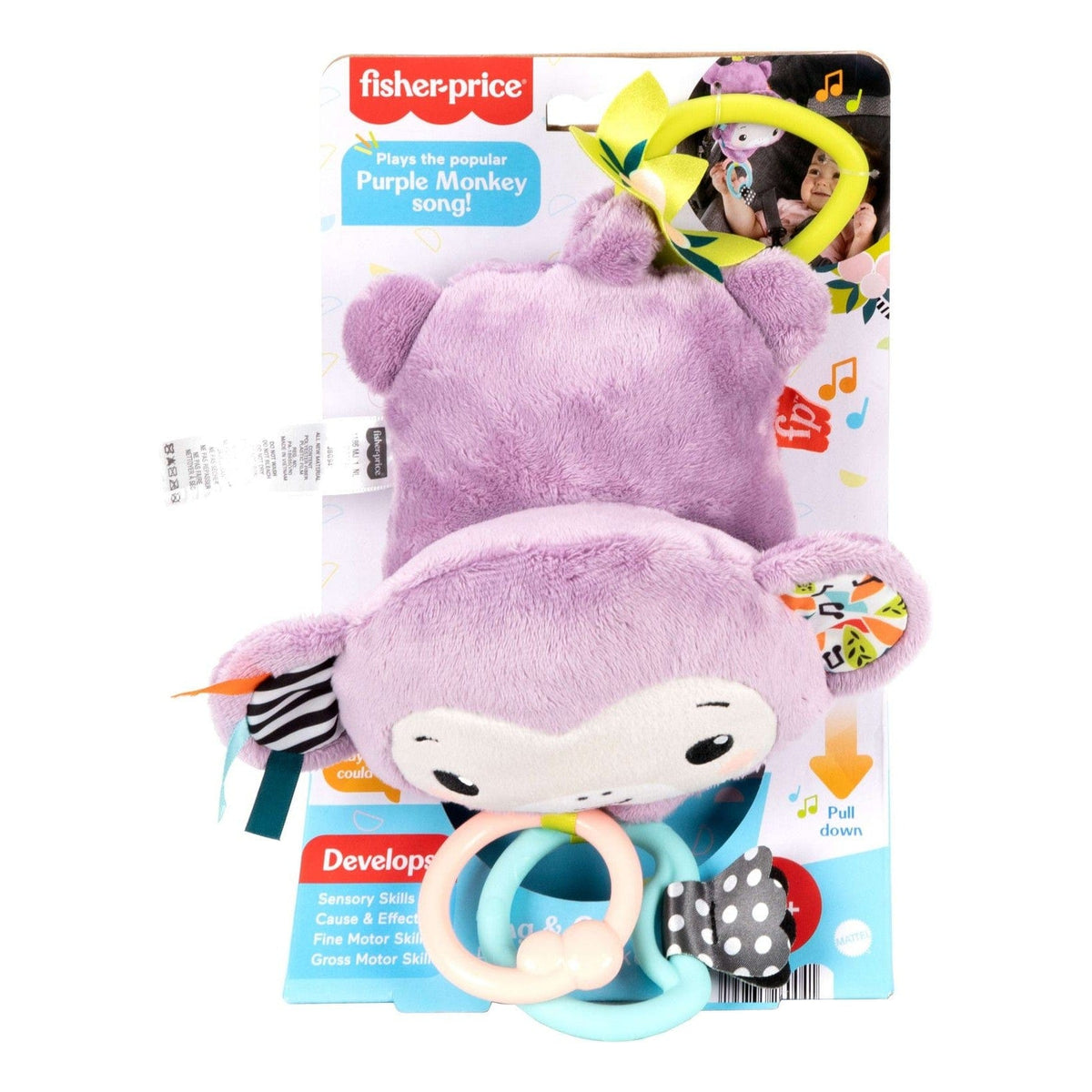 * Fisher Price Sing & Go Purple Monkey 194735260041