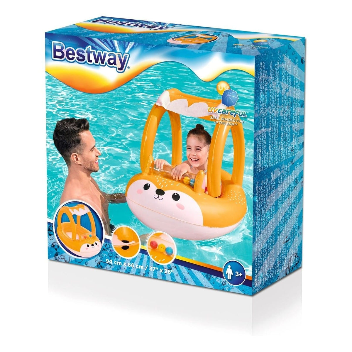 Friendly Fox Shaded Baby Boat 6941607325971