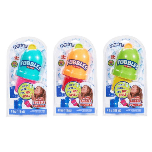 Fubbles No-Spill Bubble Tumbler - Choose your Colour