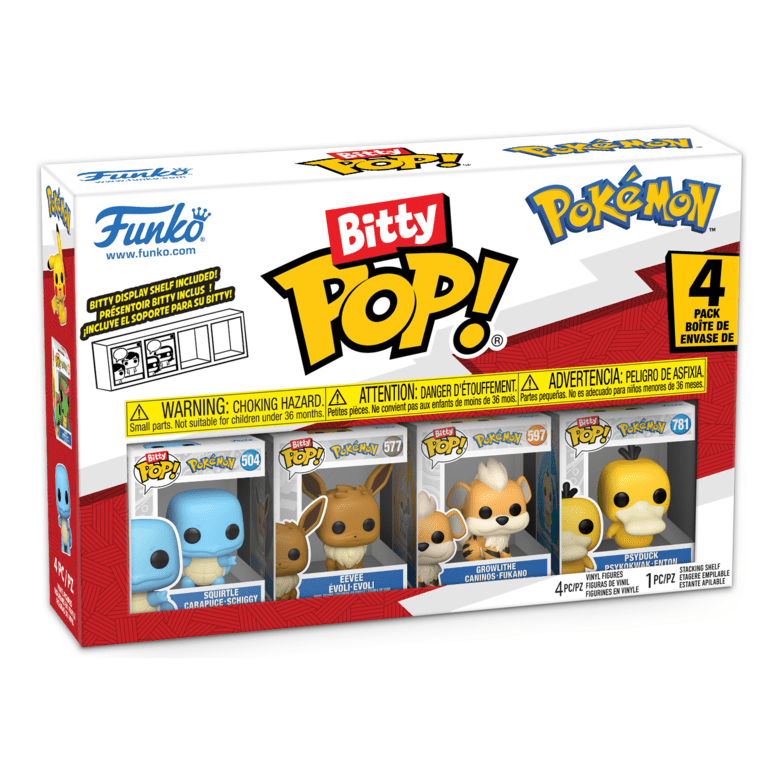 Funko – Bitty Pop! – Pokemon – Squirtle Limited Edition 4 Pack 889698811354