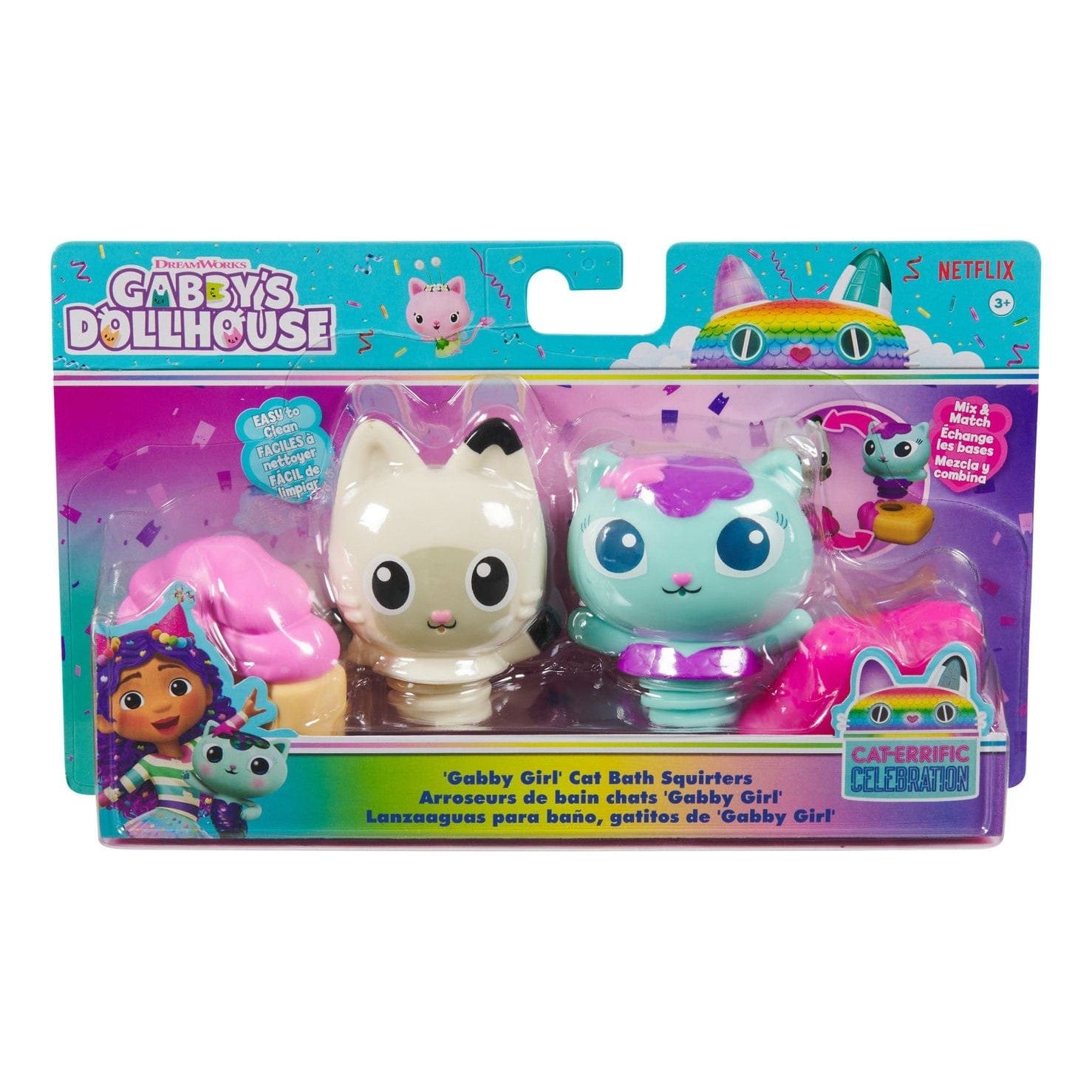 Gabby's Dollhouse Bath Figures 681147011687
