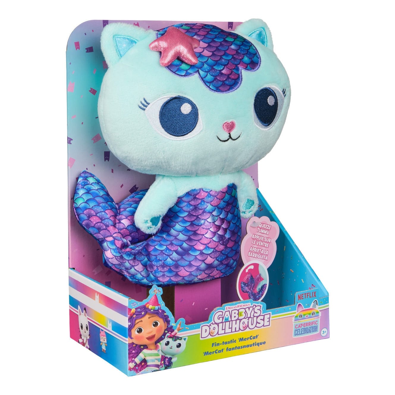 Gabby's Dollhouse – Deluxe Plush MerCat Toy 681147046535