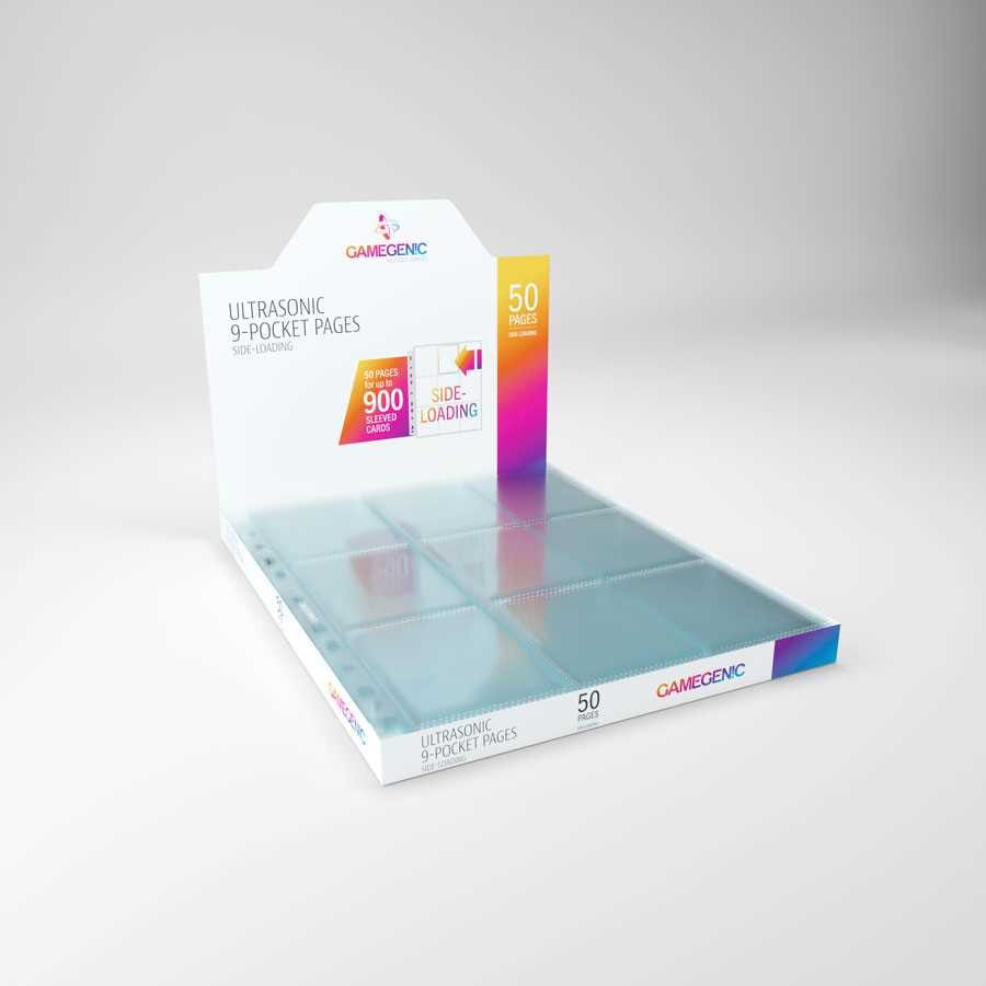 Gamegenic Ultrasonic 9-Pocket Pages Sideloading 50 pcs DISPLAY 4251715403495