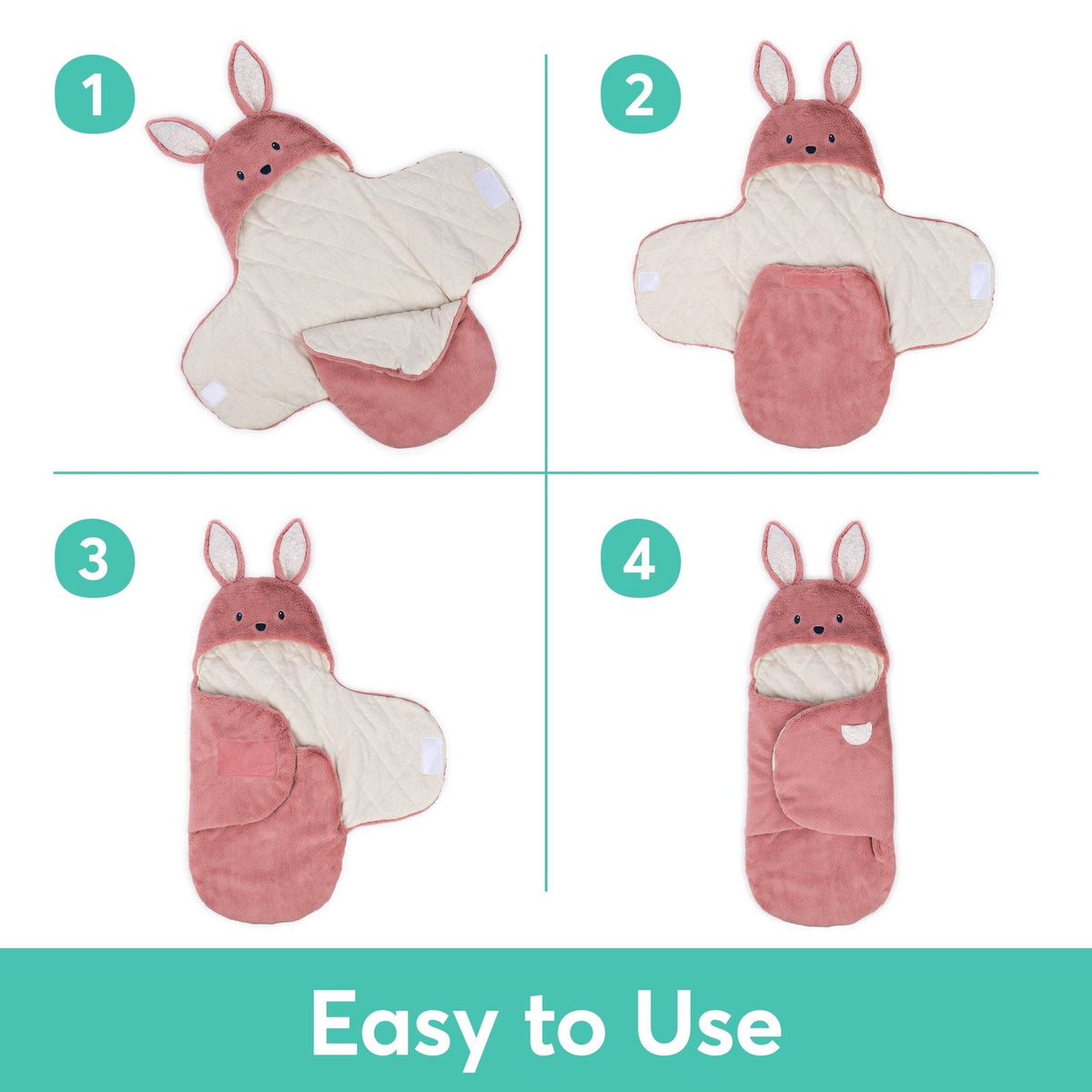 GUND Baby Oh So Snuggly Blanket Wrap Bunny Plush Toy