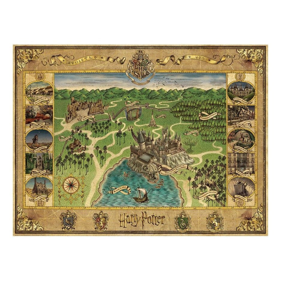 Harry Potter Hogwarts Map 1500pc 4005555007203