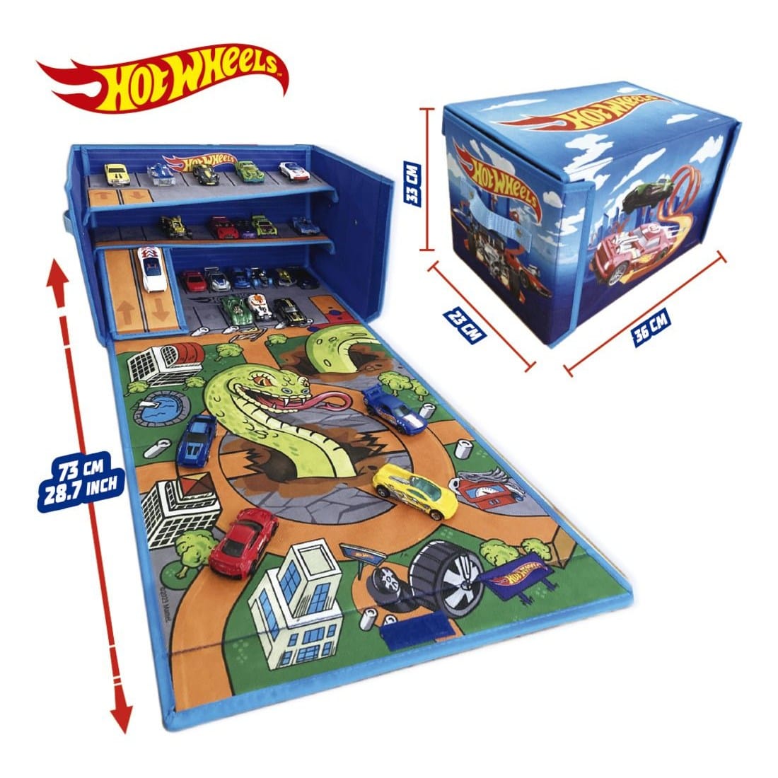 Hot Wheels Flex Cube playmat Garage storage 4893825032341