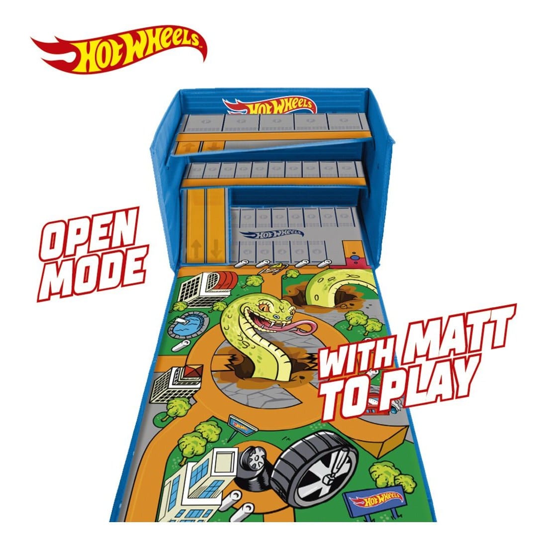 Hot Wheels Flex Cube playmat Garage storage 4893825032341