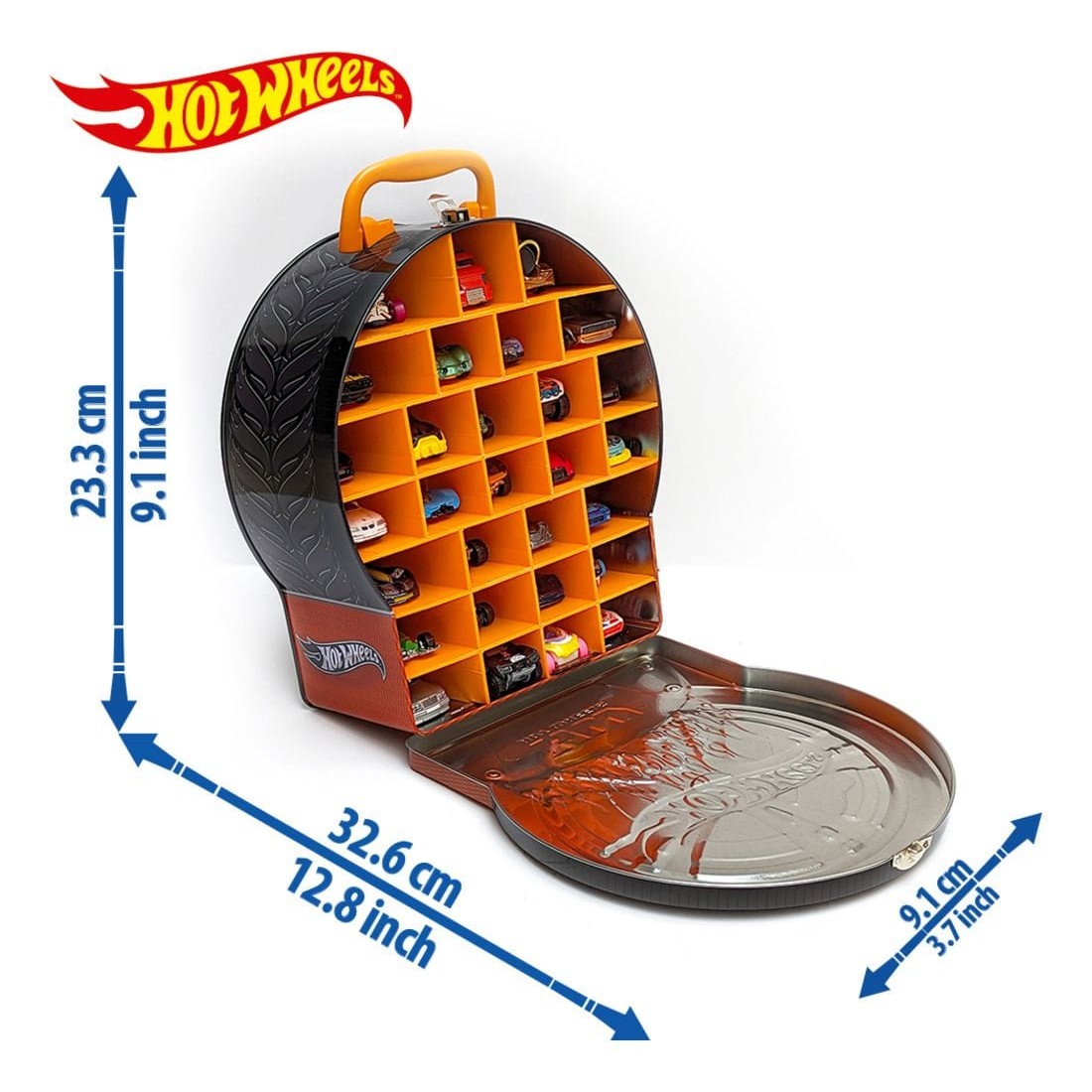 Hot Wheels Metallic Shaped Car Case With Handle 4893825032143