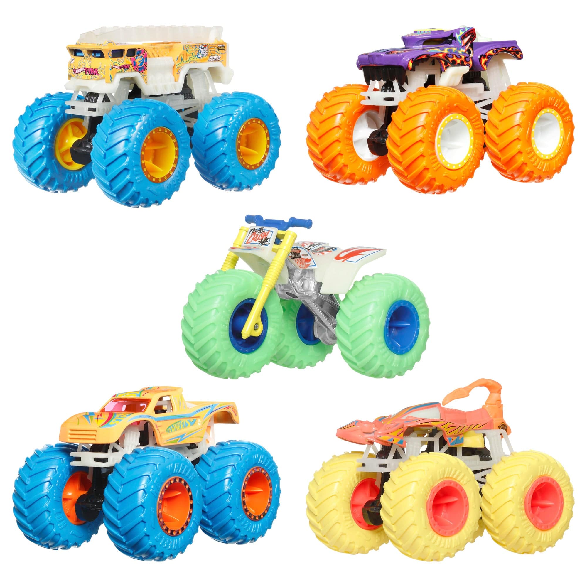 Hot Wheels Monster Trucks Glow in the Dark Assortment 1019473530770