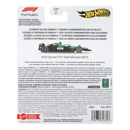 * Hot Wheels Premium F1: Sauber Nico Hulkenberg