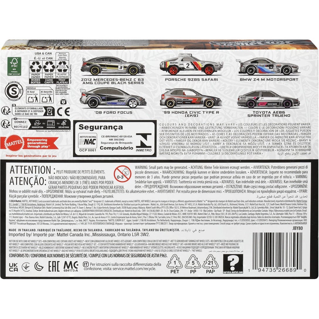 Hot Wheels Silver Series ZAMAC Multipack