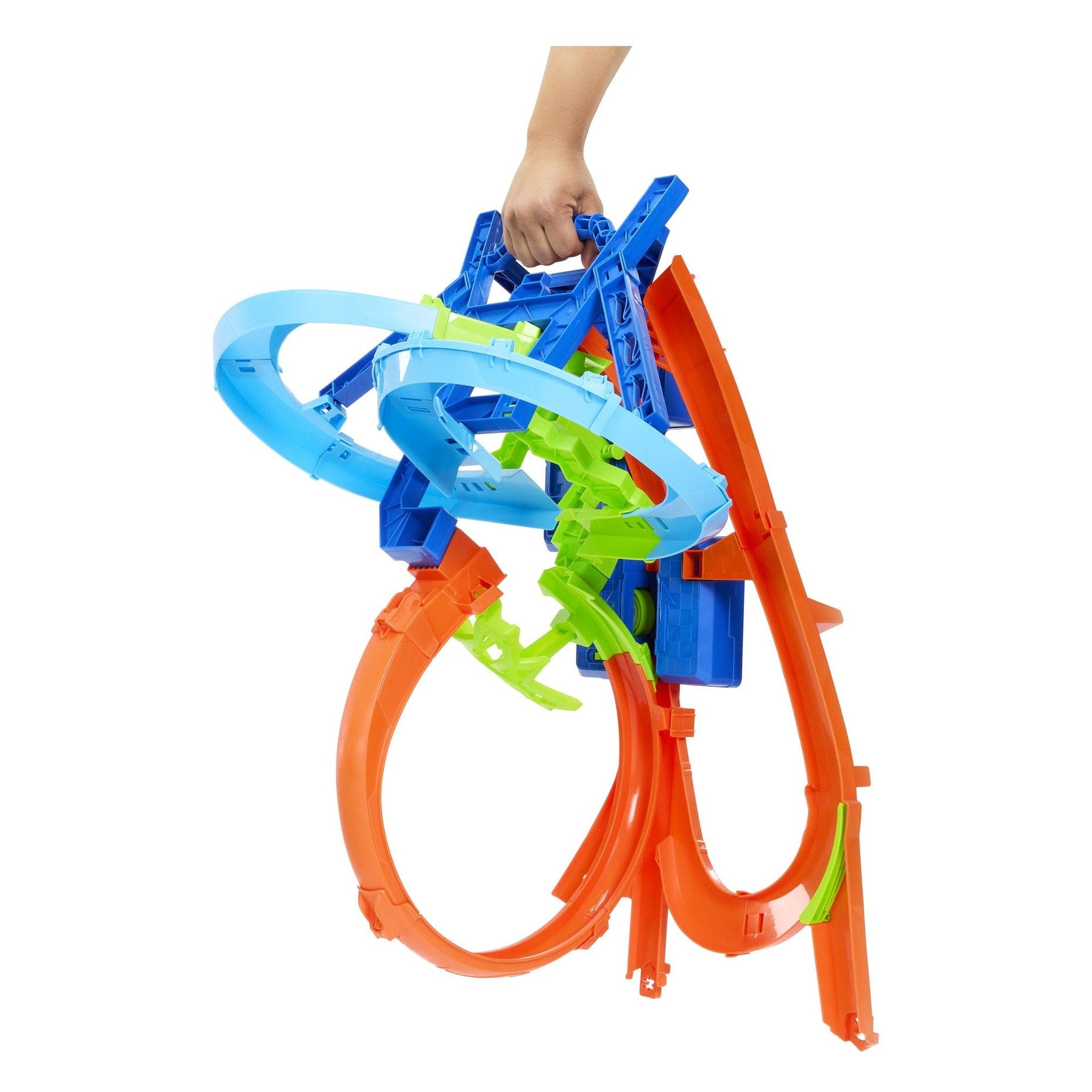 Hot Wheels Stunt Tracks Motorized Big Air Crash Playset