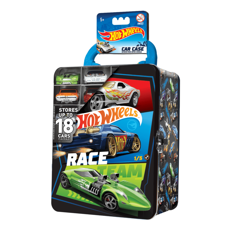 Hot Wheels Tin Car Storage Case - Black 4893825032198