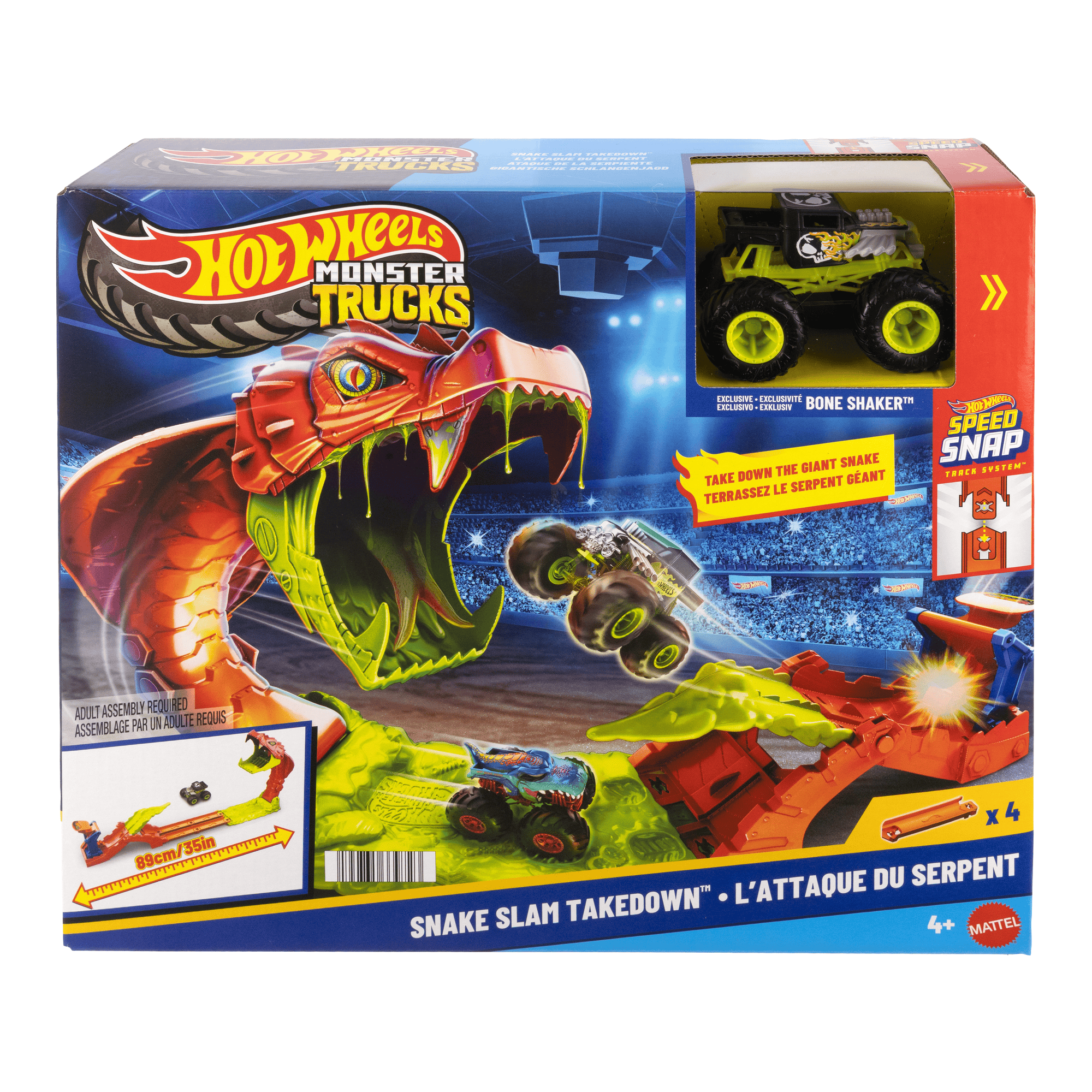 Hot Wheels Trucks Snake Slam Takedown Ultimate Edition Authentic Die-Cast Collectible Truck