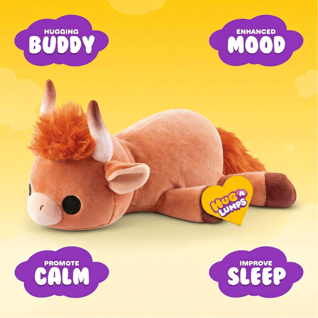 Hug A Lumps - Fuzzy Weighted Plush - Medium (1.3kg/2.8lbs) - Choose your Fuzzy Plush