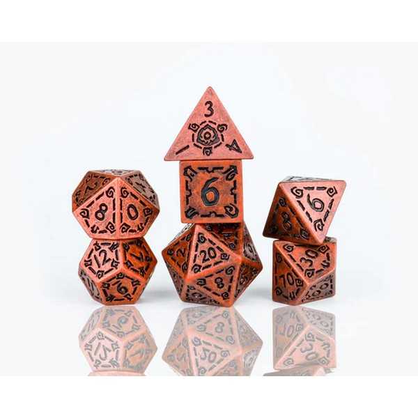 Illusory Metal Copper Poly Set - Sirius Dice 810113710013