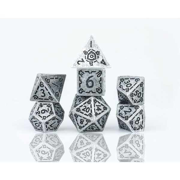 Illusory Metal Silver Poly Set - Sirius Dice 81011371002