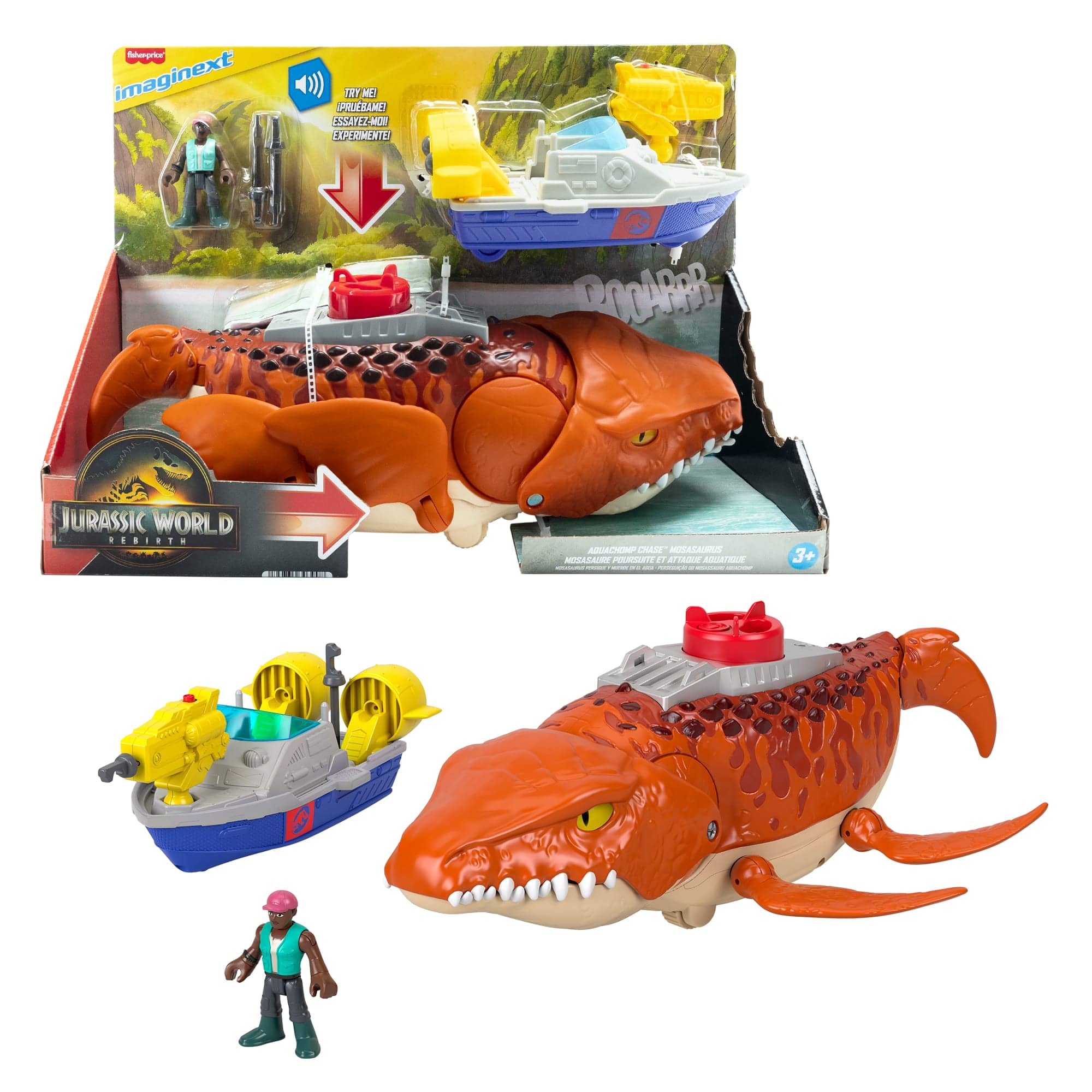 Imaginext Jurassic World 4 Lead Mosasaurus