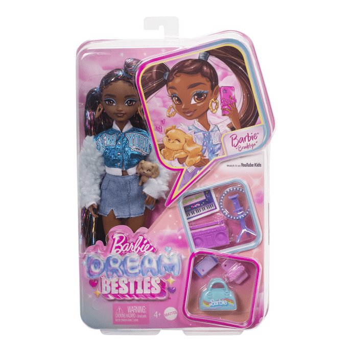 Barbie Dream Besties Doll Brooklyn Choreographer Fashion Toy with Acce Barbie Dream Besties Doll Brooklyn Choreographer Fashion Toy with Acce