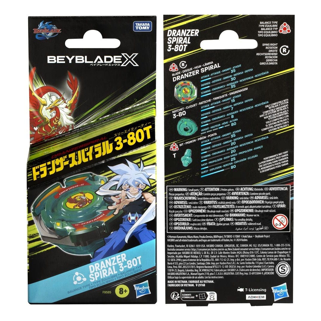 Beyblade X Dranzer Spiral 3 X-Over Set | Lennie's Toys