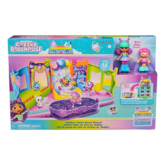 J! Gabby's Dollhouse Gabby's Party Room Playset 681147012394