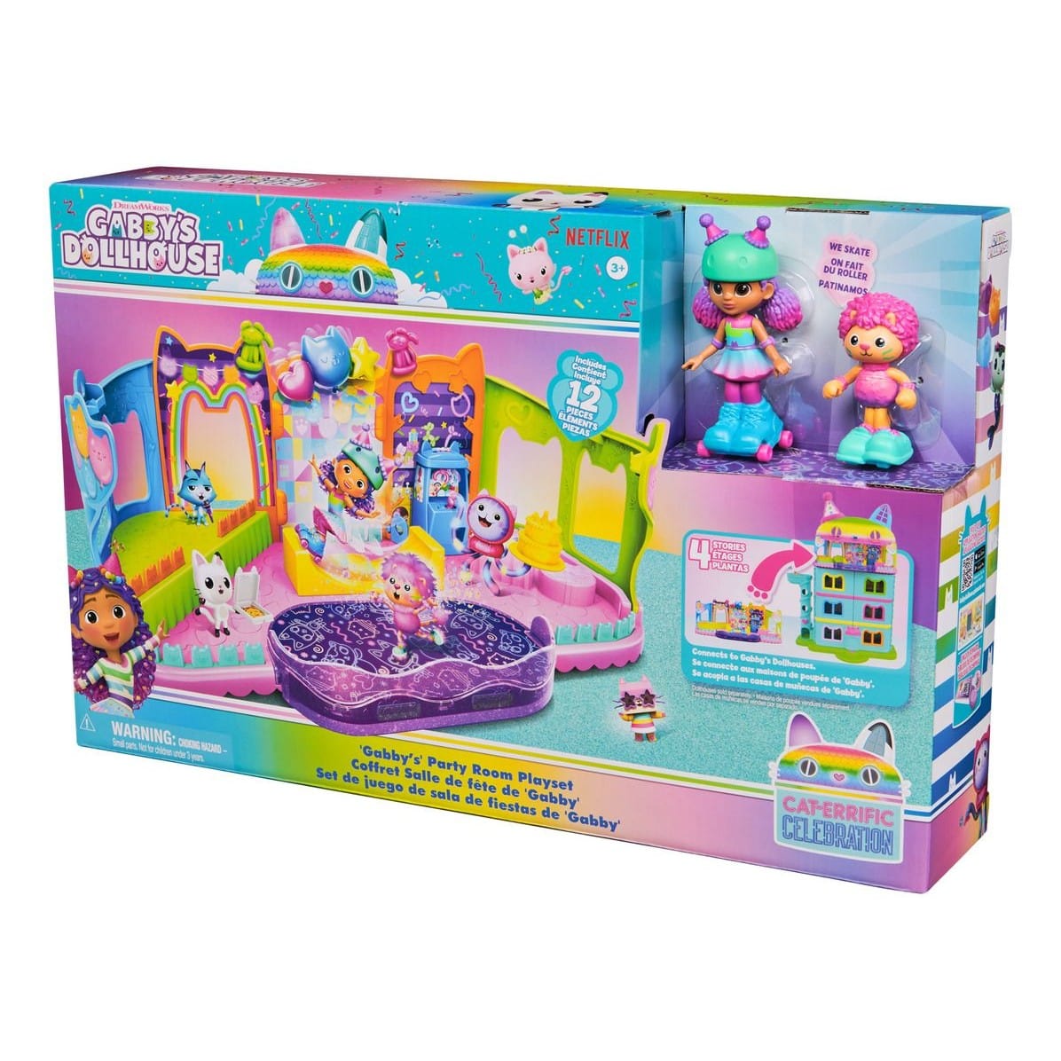 J! Gabby's Dollhouse Gabby's Party Room Playset 681147012394
