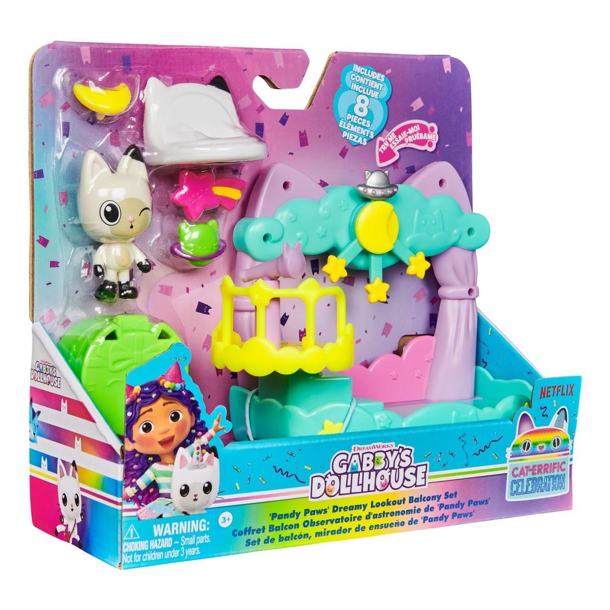 J! Gabby's Dollhouse Pandy Paws Dreamy Lookout 681147039469