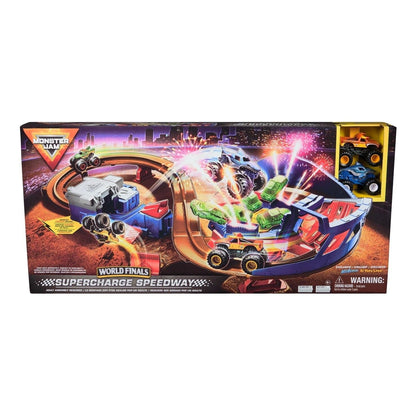 J! Monster Jam Supercharge Speedway Playset 681147034846