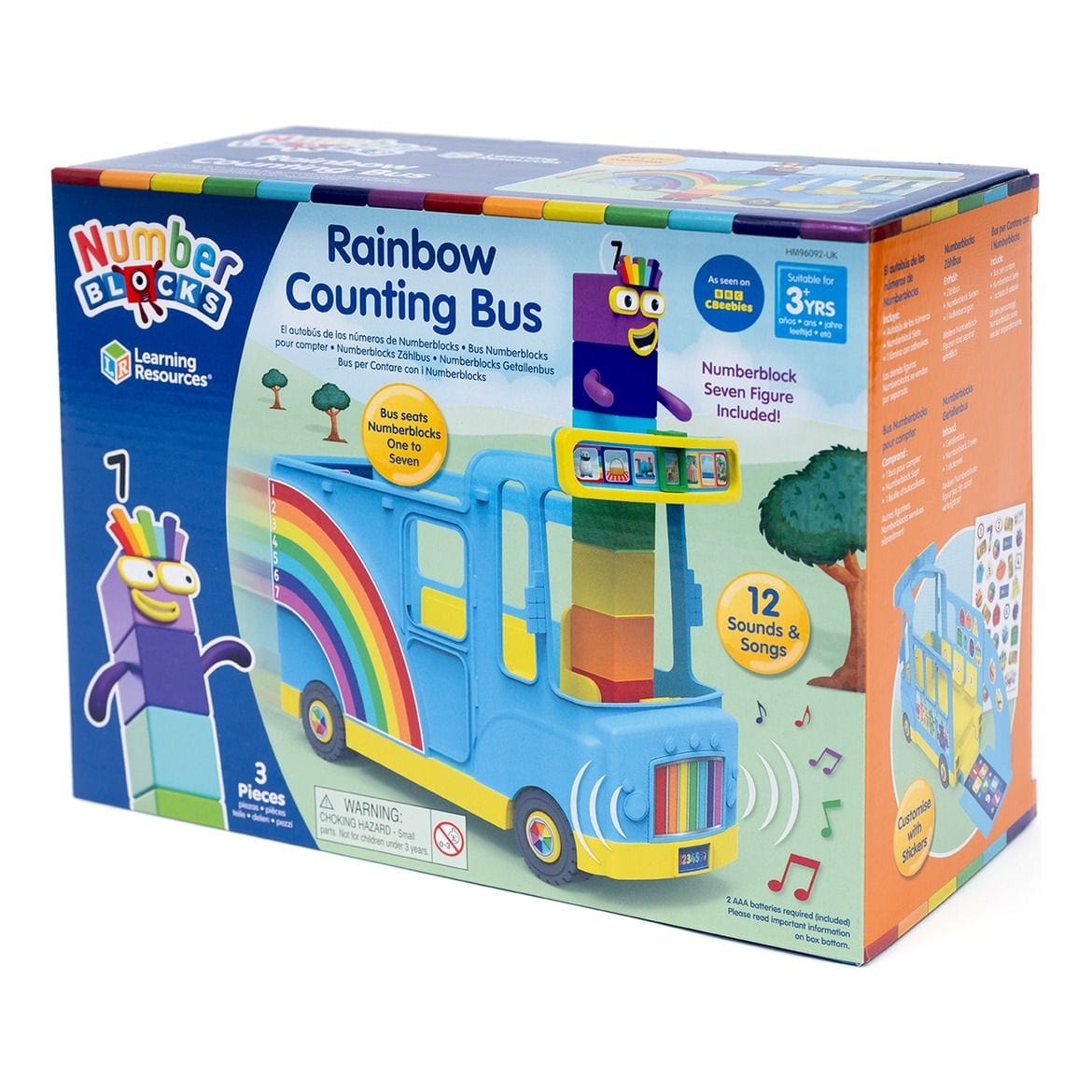 J! Numberblocks Rainbow Counting Bus 5055506413071