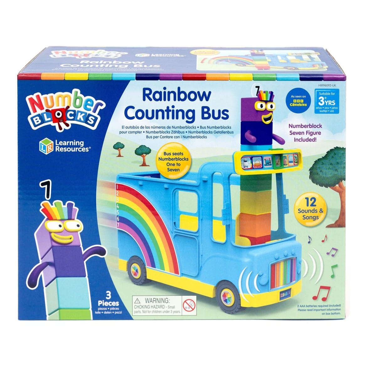 J! Numberblocks Rainbow Counting Bus 5055506413071