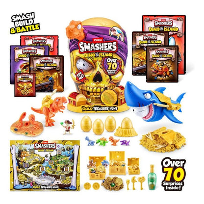 J! Smashers Dino Island S1 Gold Treasure Hunt 193052064356