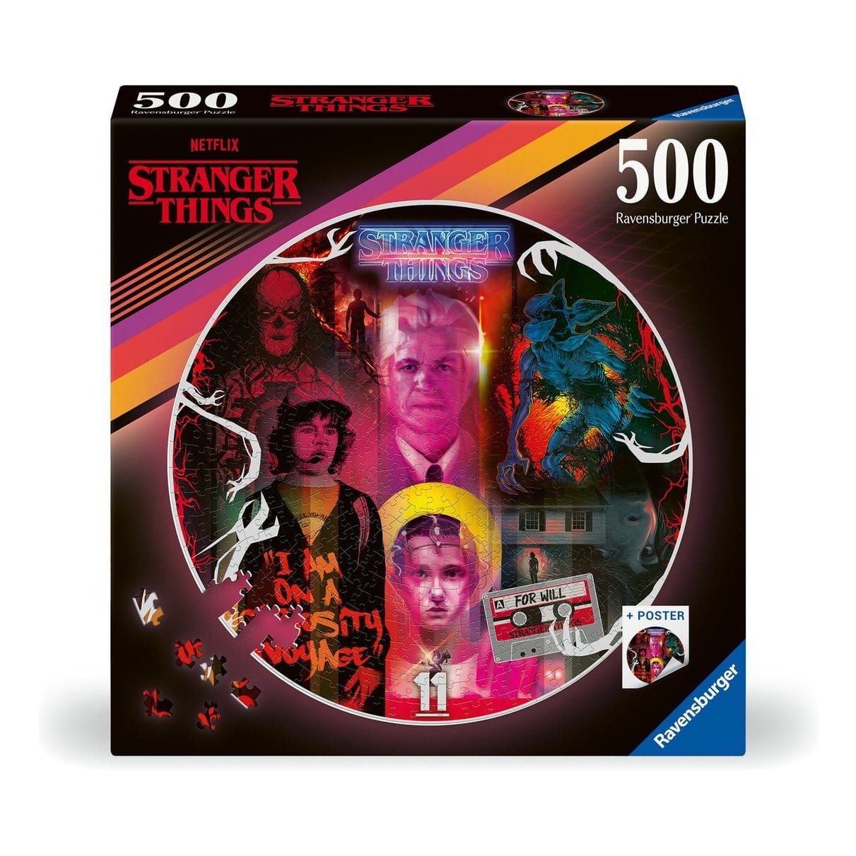 J! Stranger Things Circular 500pc 4005555012276