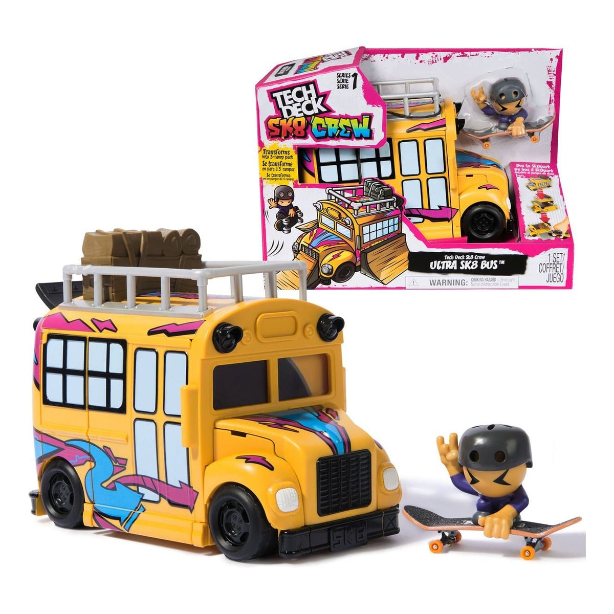J! Tech Deck Sk8 Crew Playset 681147033658