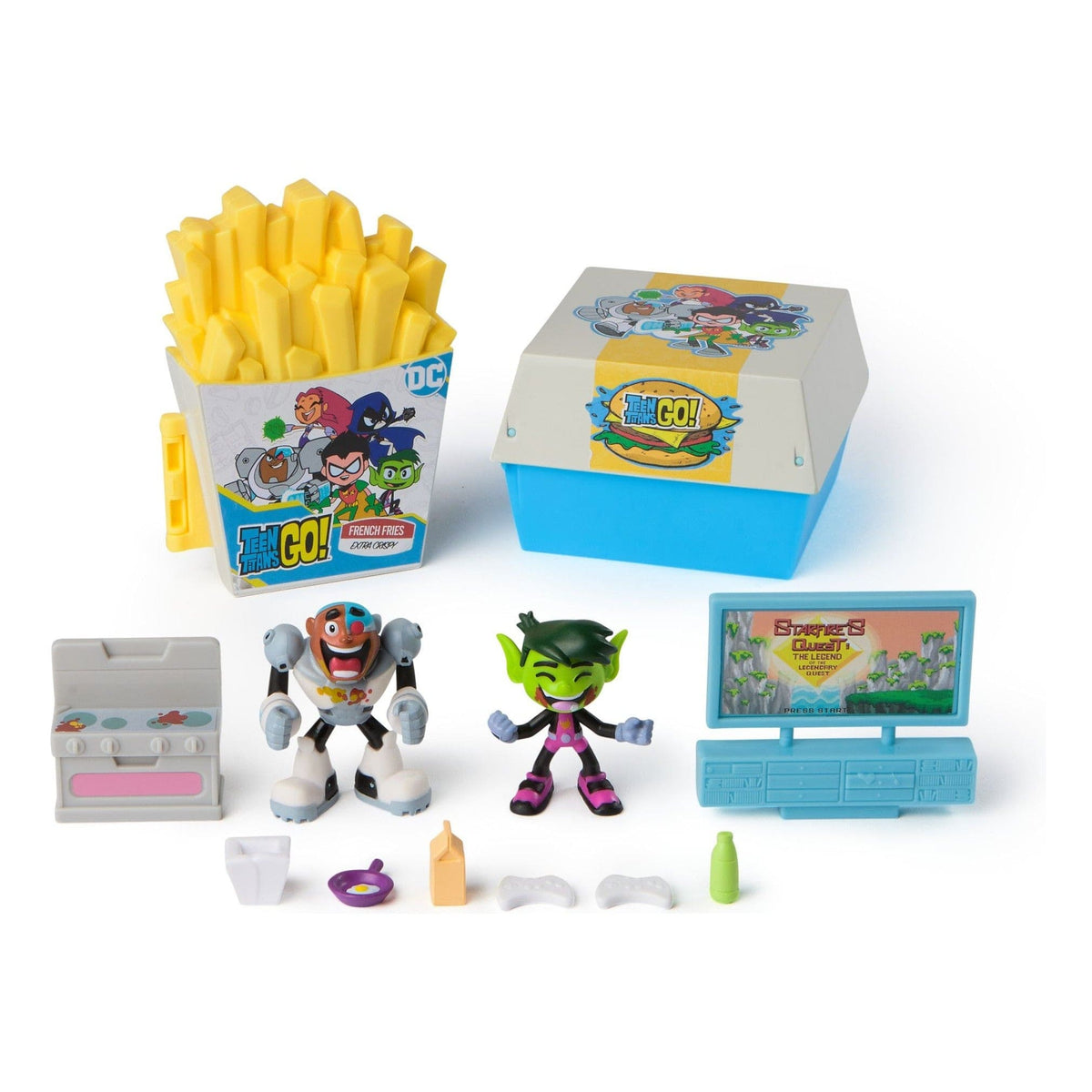 J! Teen Titans Go Kitchen Chaos Dis-play Set 681147026506