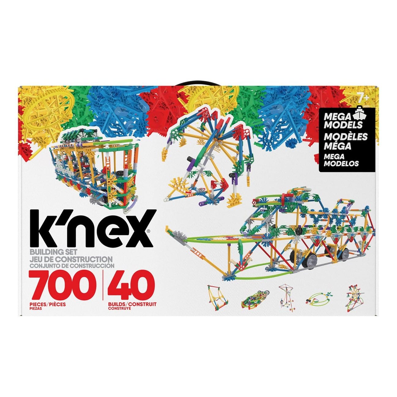 K'NEX Classics 700 Pc/ 40 Model Mega Models 744476802095