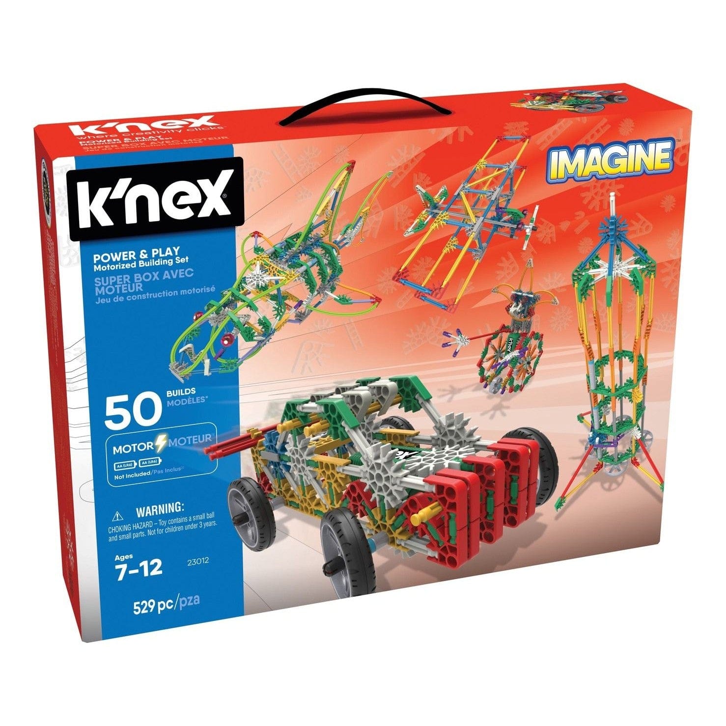 K'nex Power & Play 50 Model Motorised Building Set 744476230126