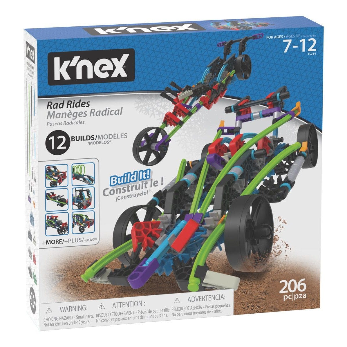 K'nex Rad Rides 12 In 1 Building Set 744476152145