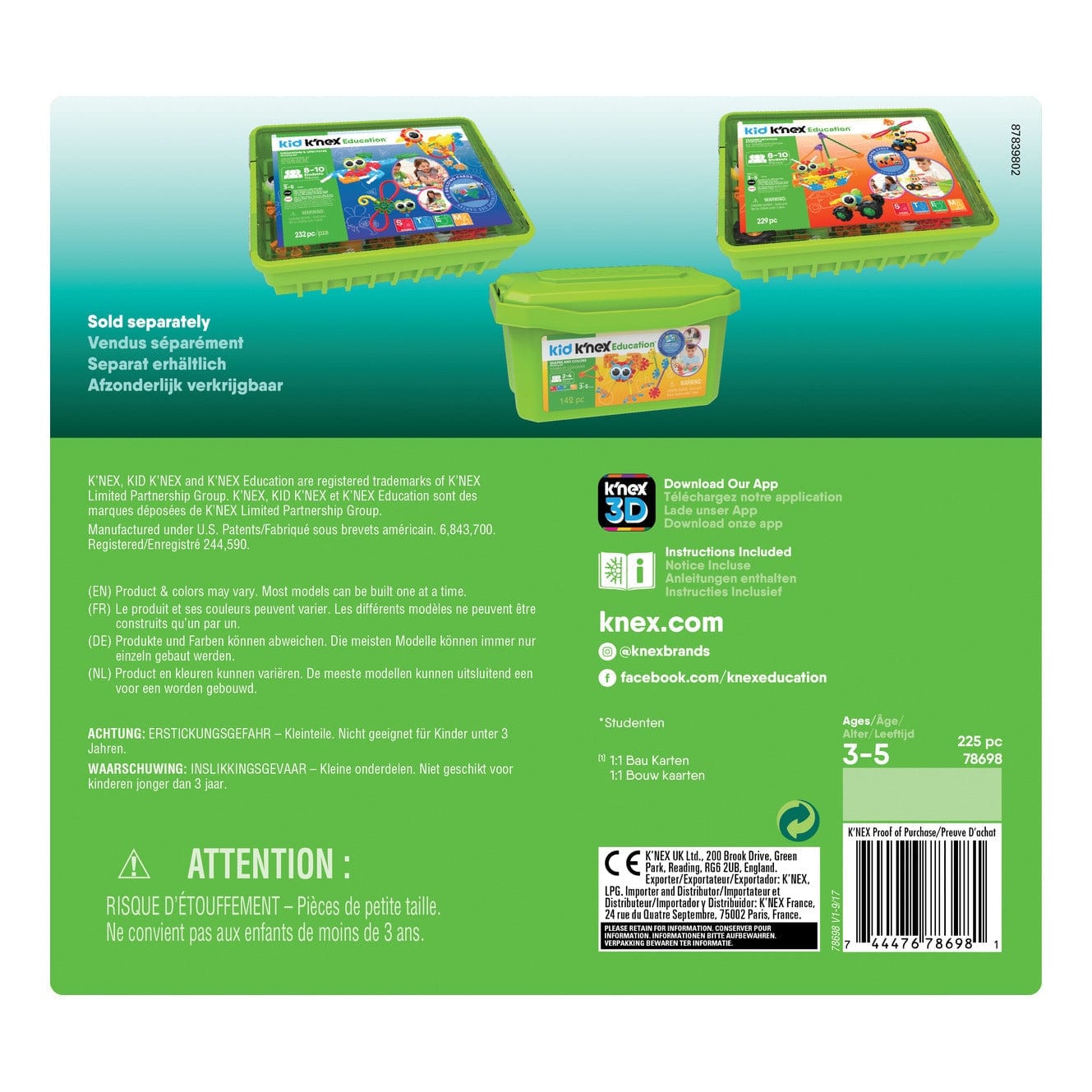 Kid K'Nex Classroom Collection 744476786982
