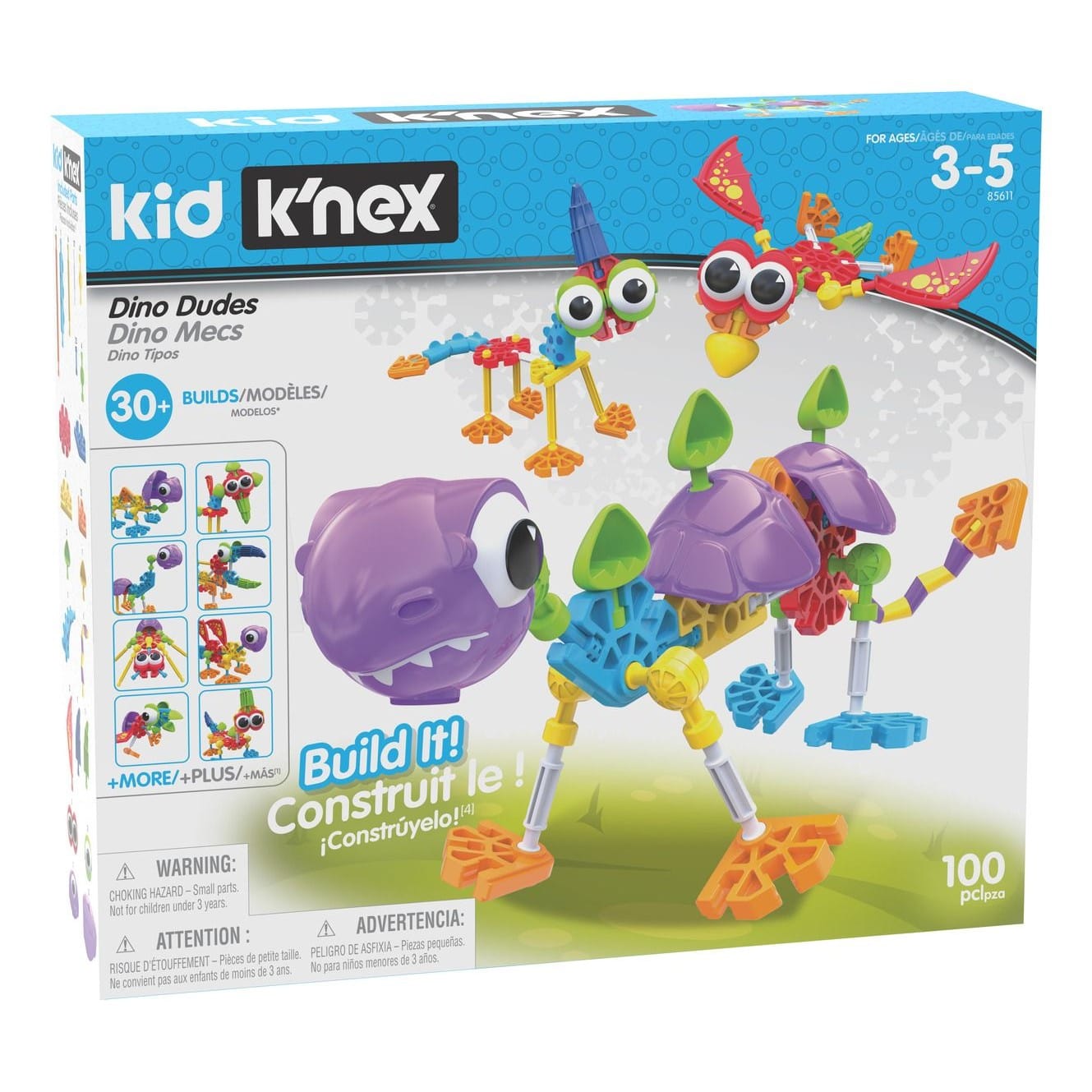 Kid K'nex Dino Dudes Building Set 744476856111