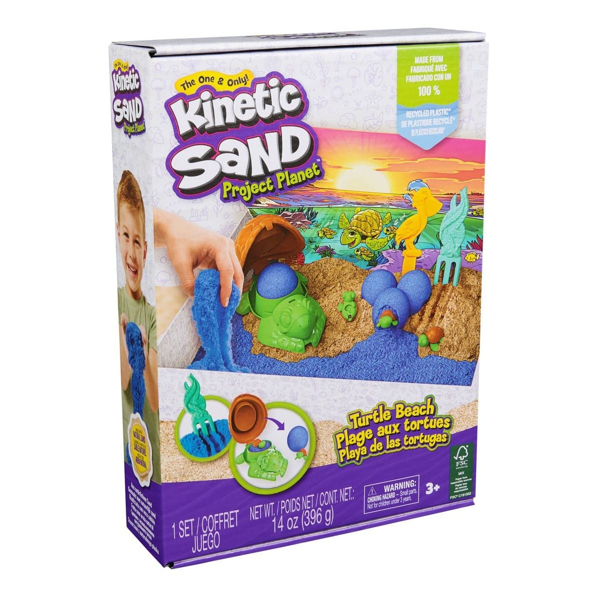 Kinetic Sand Turtle Beach Set 681147012790