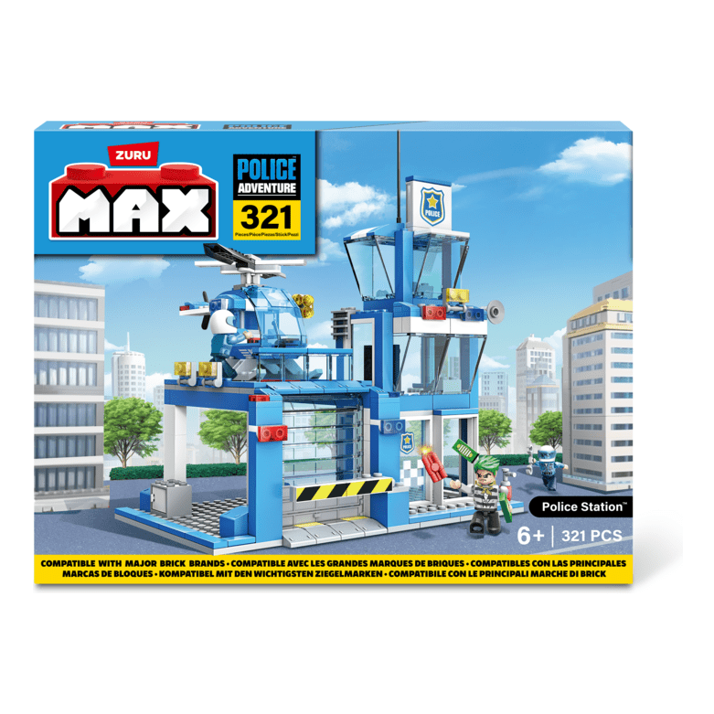 Max Max City S1 318 Piece Brick Box Playset | Lennie's Toys Max Max City S1 318 Piece Brick Box Playset | Lennie's Toys