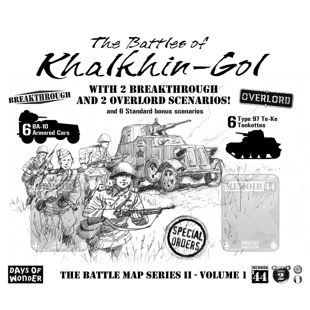 Memoir '44 OP5 Battle Map - Battle of Khalkhin Gol 824968730027