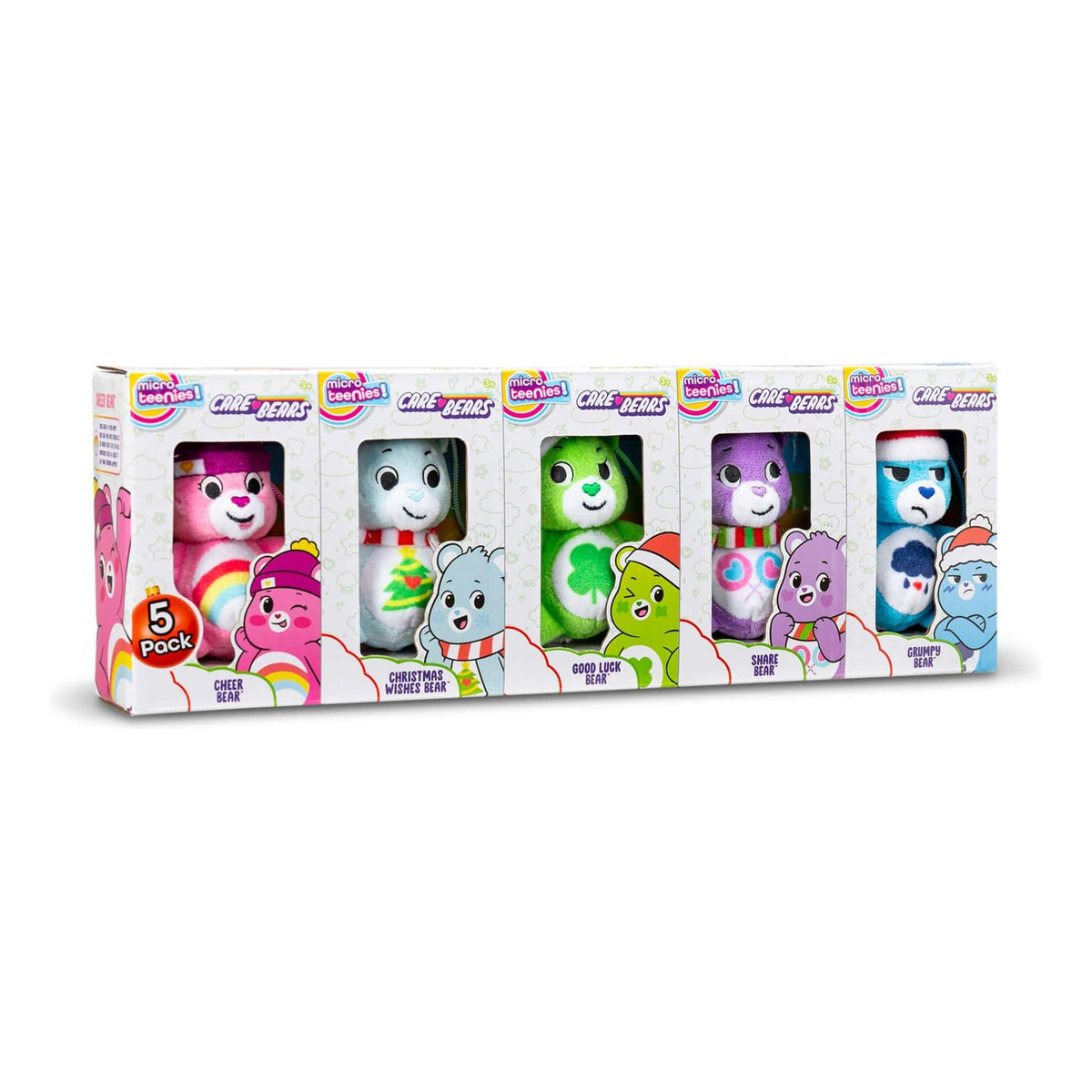Micro Teenies Care Bears Christmas Collection 5 Pack