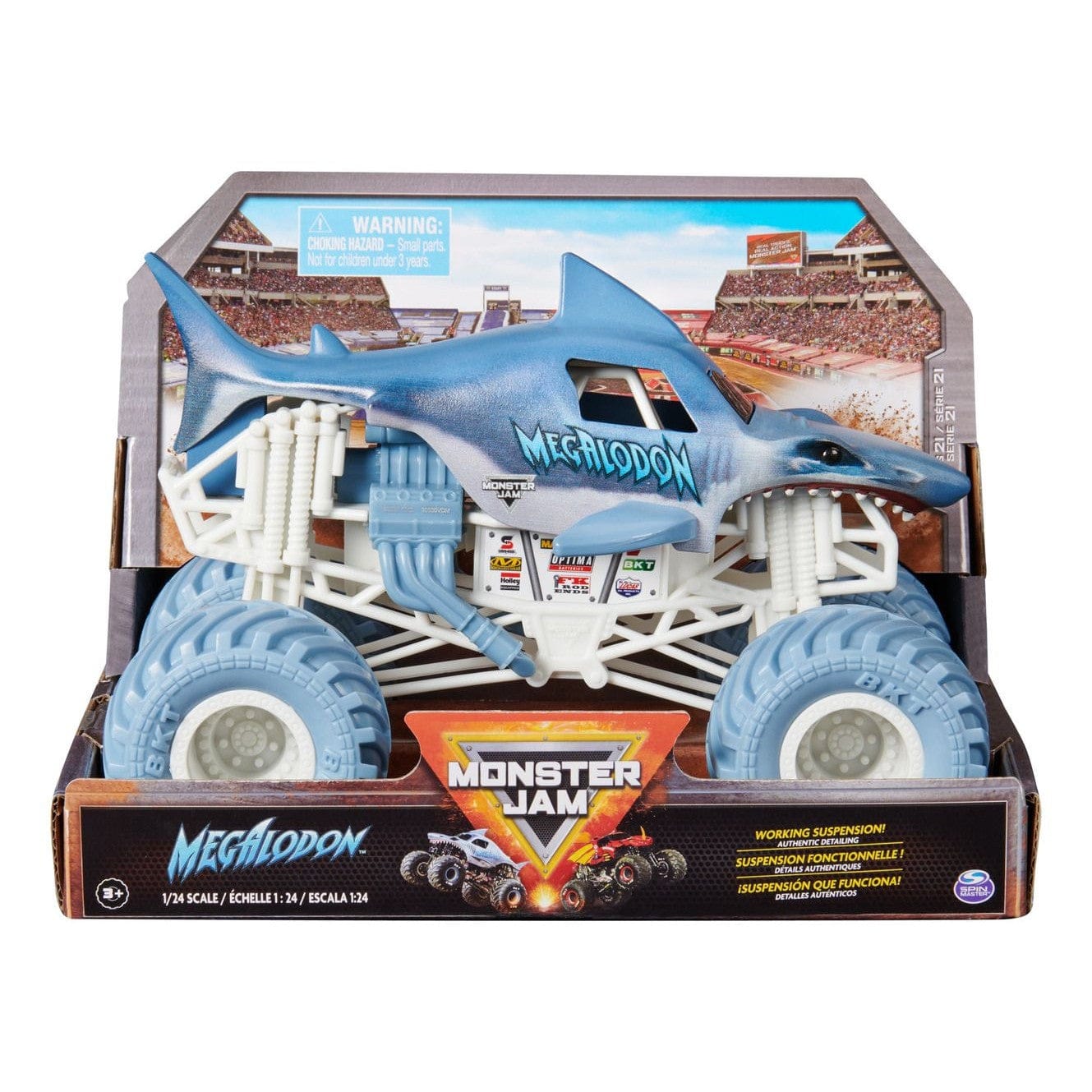 Monster Jam 1:24 Die Cast Megalodon 778988509258
